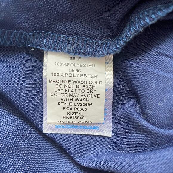 Love Floral Shorts Womens Large Floral Ruffled Hem/Waist Tie Front Lined - Picture 8 of 9